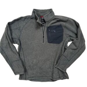 The‎ North Face Men's Fleece Quarter Zip Pullover Gray M